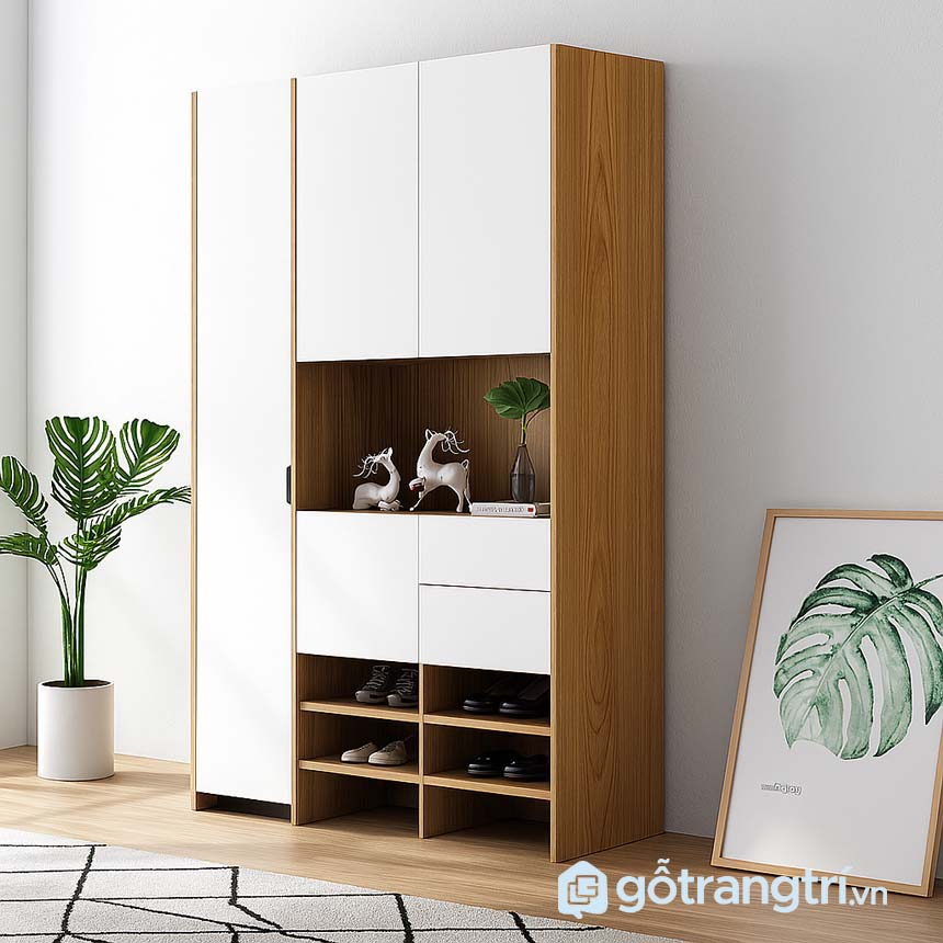 Tủ giày kết hợp tủ áo