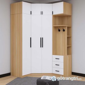 1 tủ quần áo góc chữ L