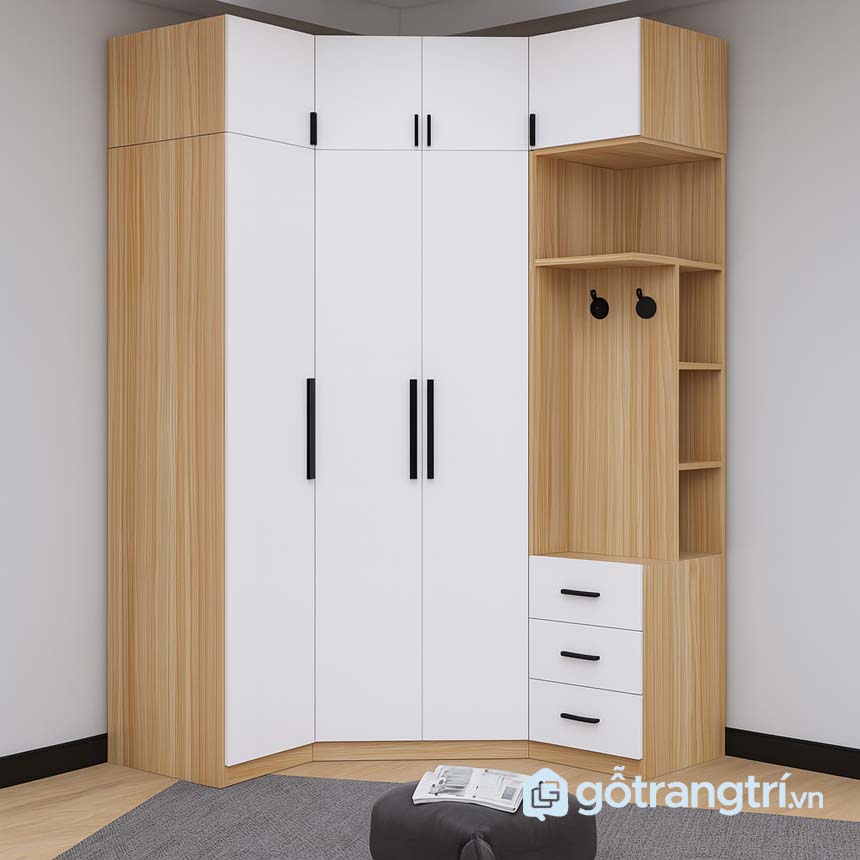Tủ quần áo góc chữ L