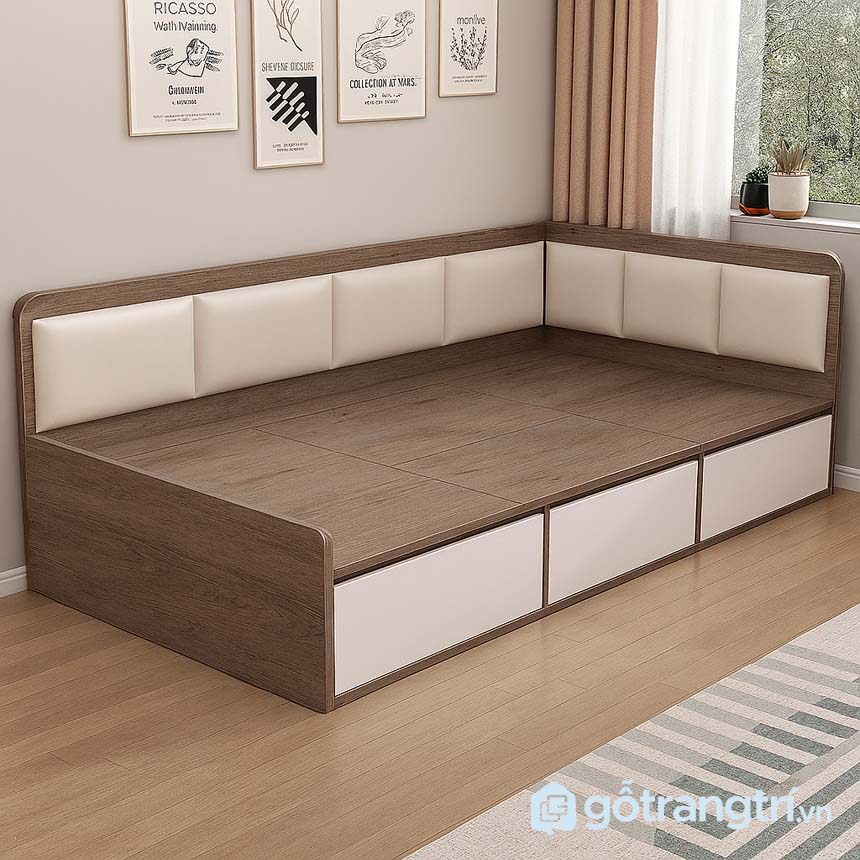 Giường góc có hộc kéo GHS-9375