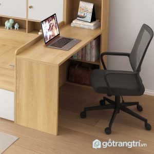 2 giường kết hợp bàn học và tủ sách