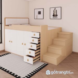 2 giường kết hợp tủ quần áo