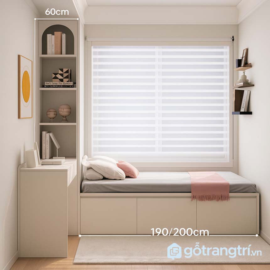 Giường ngủ liền tủ quần áo