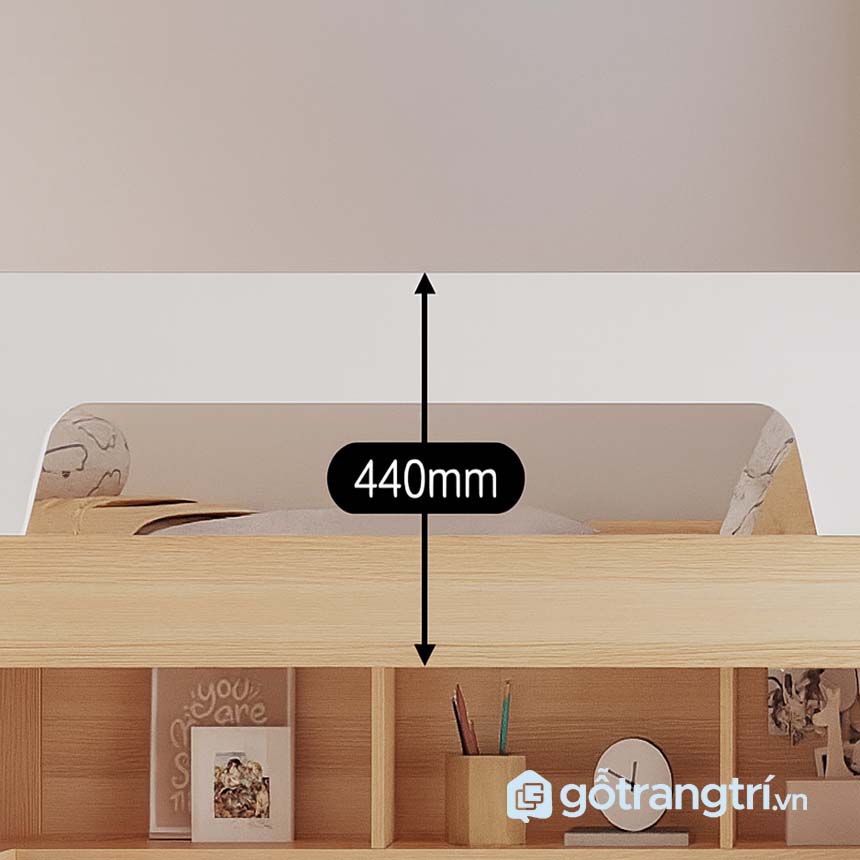 Giường tầng gỗ công nghiệp cho bé