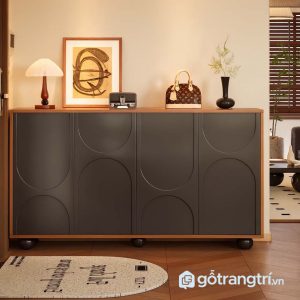 2 tủ giày gỗ hiện đại