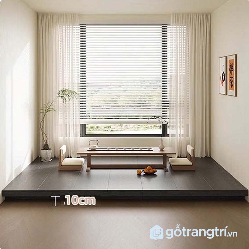 Giường bục gỗ nâng sàn GHS-9380