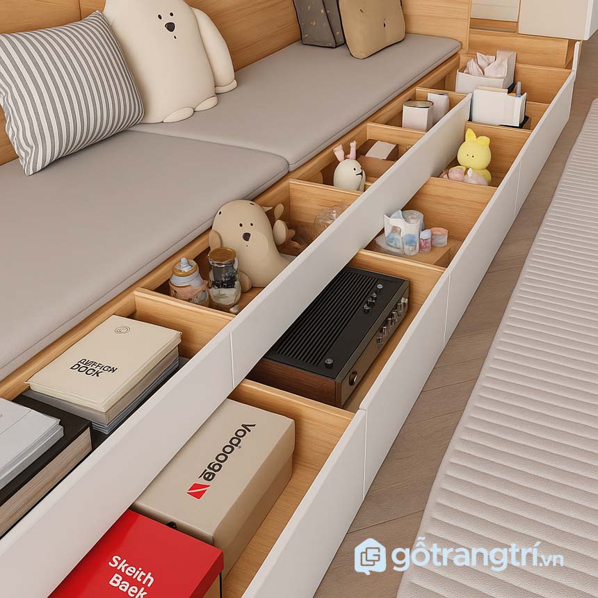 Ghế sofa bệt có ngăn kéo GHS-8399