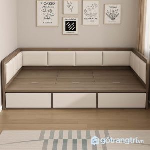 3 giường góc có hộc kéo