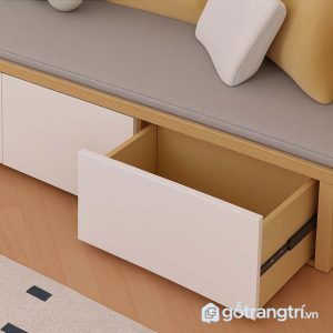 3 sofa bệt có hộc kéo và kệ sách