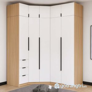 3 tủ quần áo góc chữ L