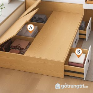 4 giường ngủ có ngăn kéo