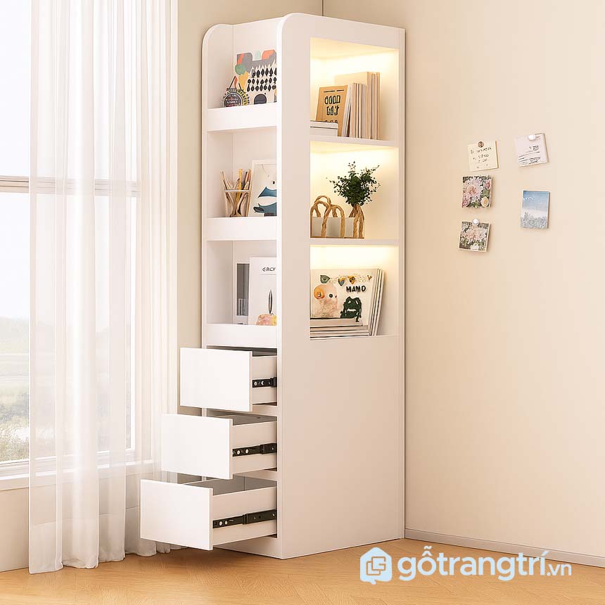 Kệ sách đứng có ngăn kéo GHS-26671