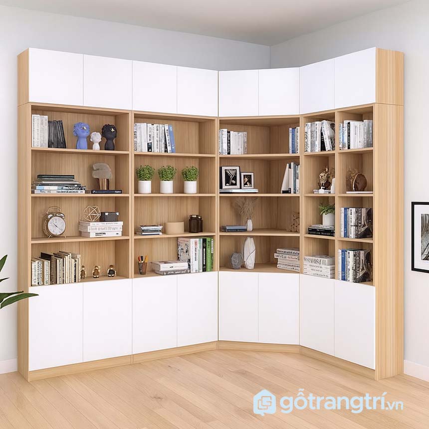 Kệ sách góc tường nhỏ gọn GHS-2669
