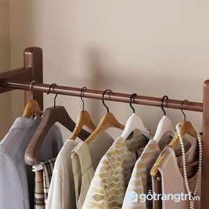 4 kệ treo quần áo gỗ đa năng