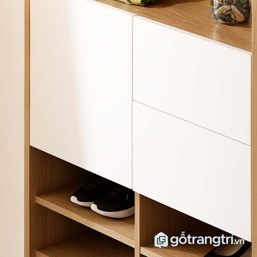 Tủ giày kết hợp tủ áo
