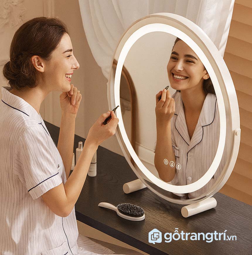 Bàn trang điểm kết hợp tủ ngăn kéo GHS-42013