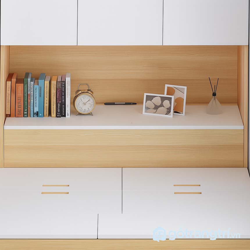 Giường tầng gỗ công nghiệp cho bé