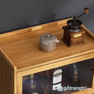 5 tủ rượu gỗ có kính