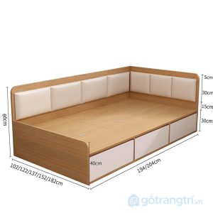 6 giường góc có hộc kéo