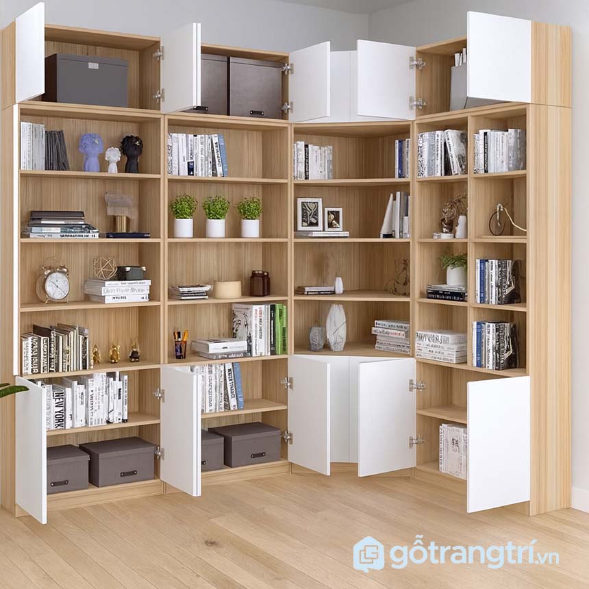 Kệ sách góc tường nhỏ gọn GHS-2669