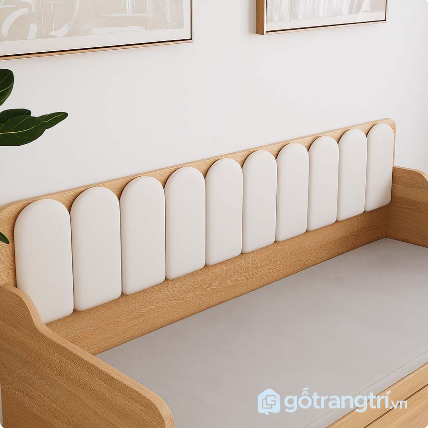Sofa bệt tựa cao có ngăn kéo