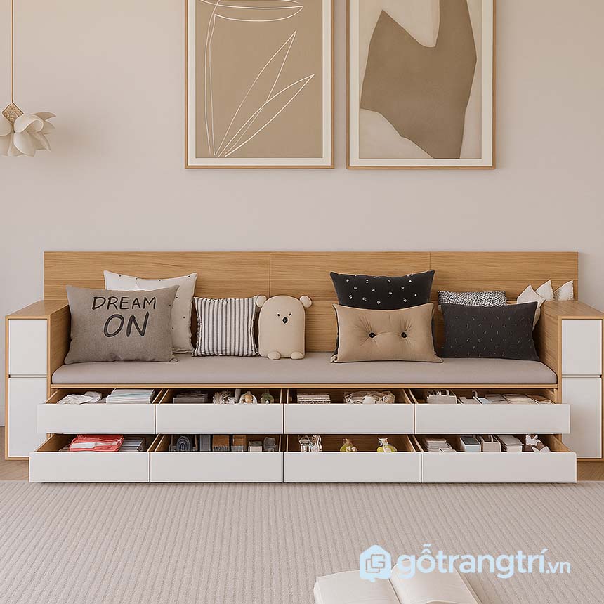 Ghế sofa bệt có ngăn kéo GHS-8399