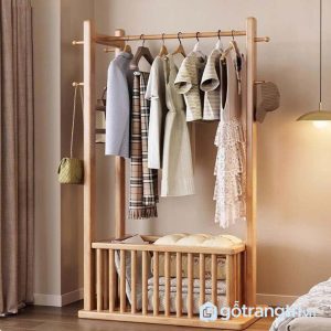 8 kệ treo quần áo gỗ đa năng