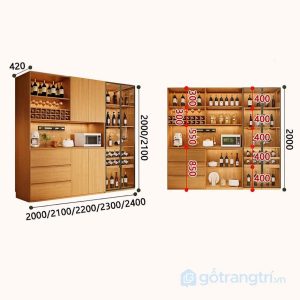 8 tủ rượu gỗ