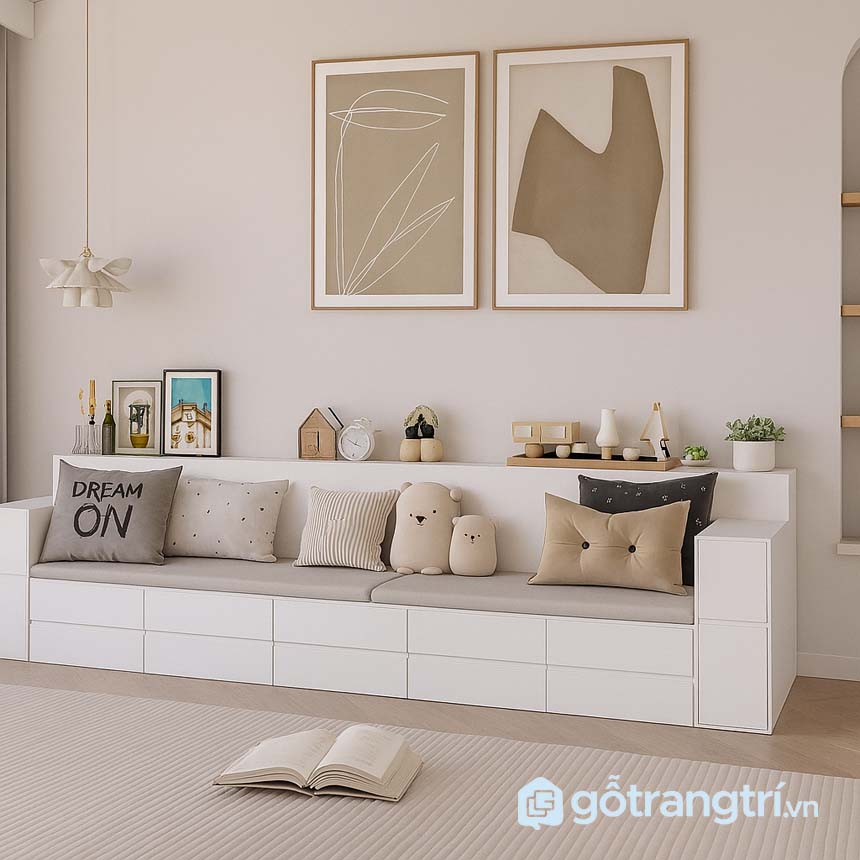 Ghế sofa bệt có ngăn kéo GHS-8399