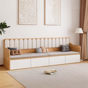Sofa bệt tựa cao có ngăn kéo