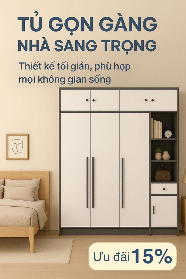 Tủ Quần Áo Tối Giản Hiện Đại GHS-51502