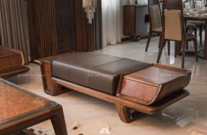 sofa gỗ óc chó 1
