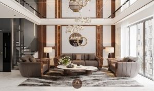 sofa gỗ óc chó