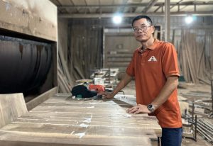sofa gỗ óc chó