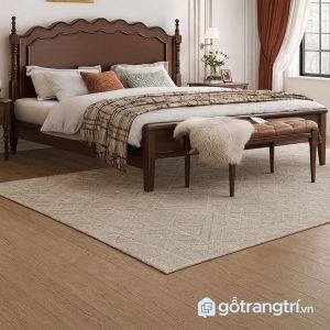 1 Giường ngủ gỗ tự nhiên tân cổ điển