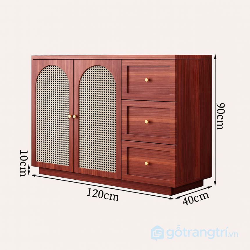Tủ gỗ để đồ nhà bếp hiện đại