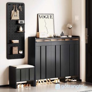 2 tủ giày kèm ghế ngồi