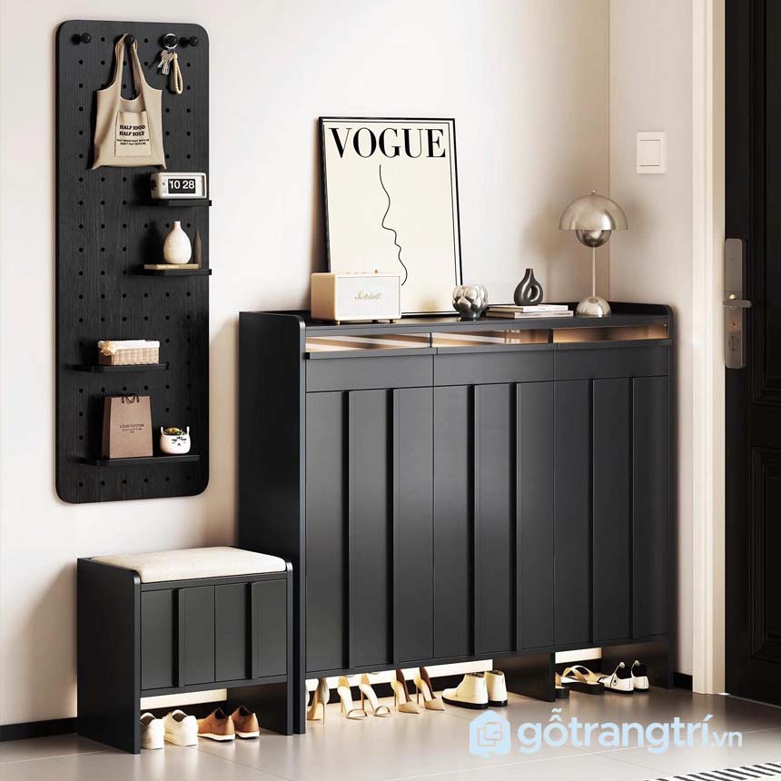 Tủ giày kèm ghế ngồi