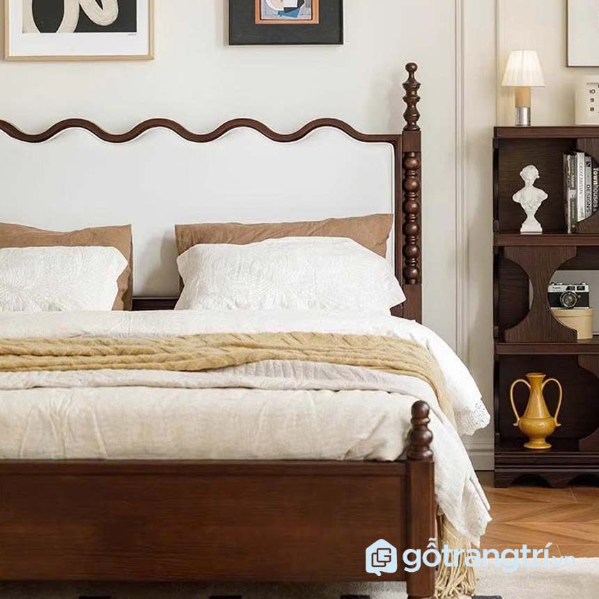 Giường ngủ phong cách châu Âu cổ điển sang trọng và tinh tế GHS-9385