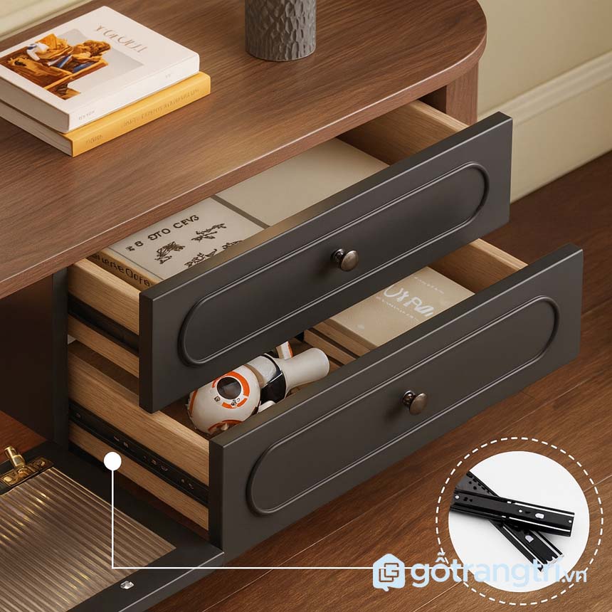 Kệ tivi tân cổ điển sang trọng GHS-3653