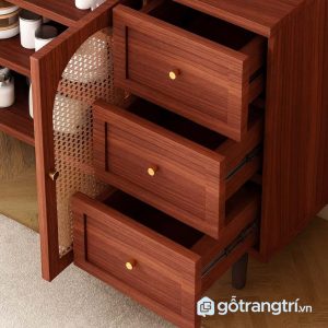 3 tủ gỗ để đồ nhà bếp hiện đại