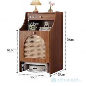 4 Tủ đầu giường có chỗ để robot hút bụi