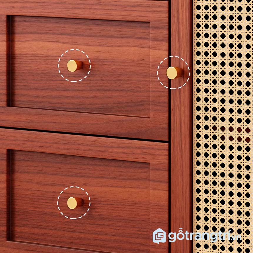 Tủ gỗ để đồ nhà bếp hiện đại