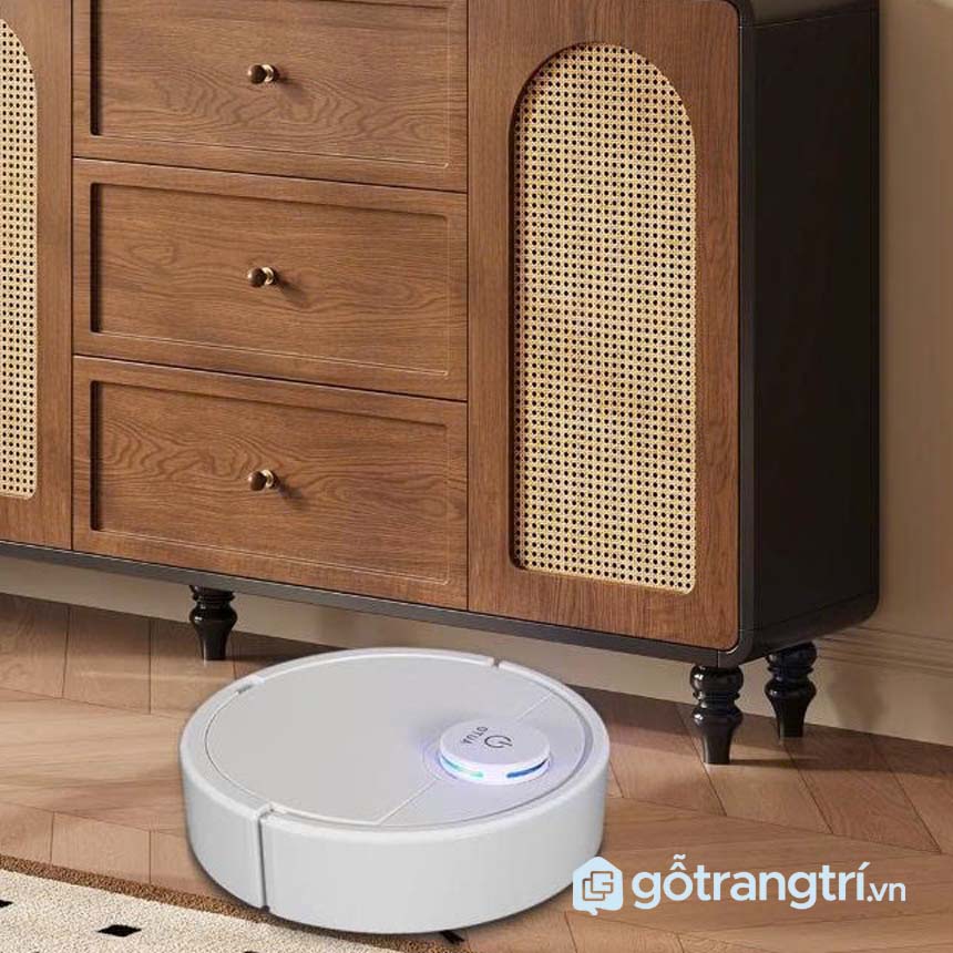 Tủ lưu trữ phòng khách gỗ màu óc chó GHS-5300