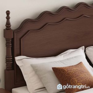 5 Giường ngủ gỗ tự nhiên tân cổ điển