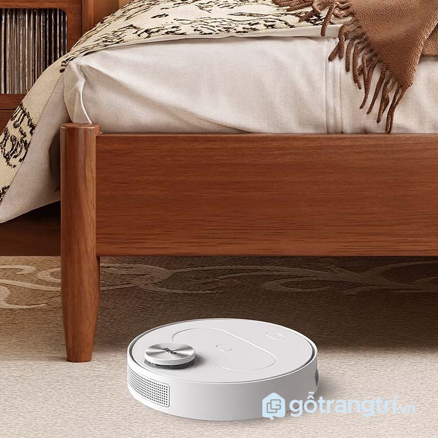 Giường gỗ hiện đại chân cao