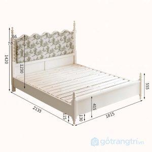6 Giường ngủ gỗ tân cổ điển