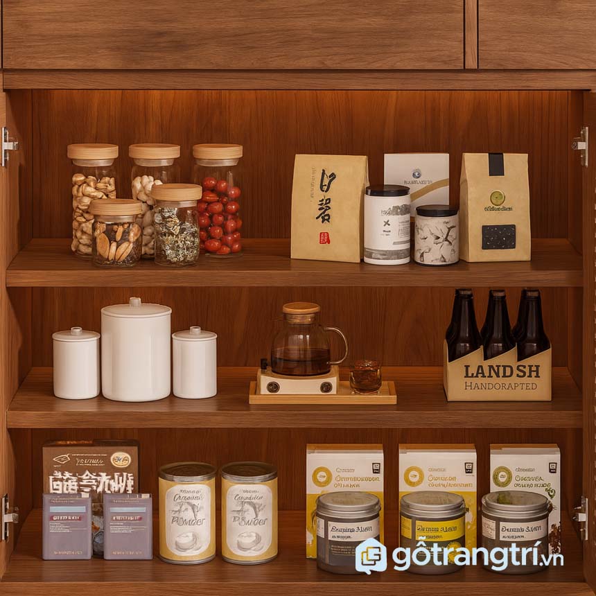 Tủ đựng chén bát nhỏ gọn tiện lợi cho gia đình GHS-55002