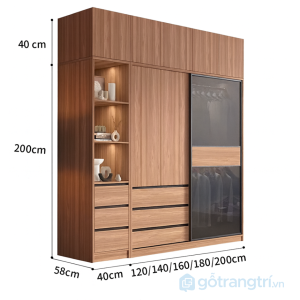 2 bộ nội thất phòng ngủ hiện đại tích hợp lưu trữ