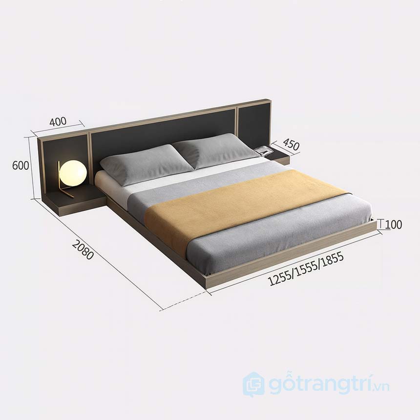 Giường ngủ hiện đại thấp